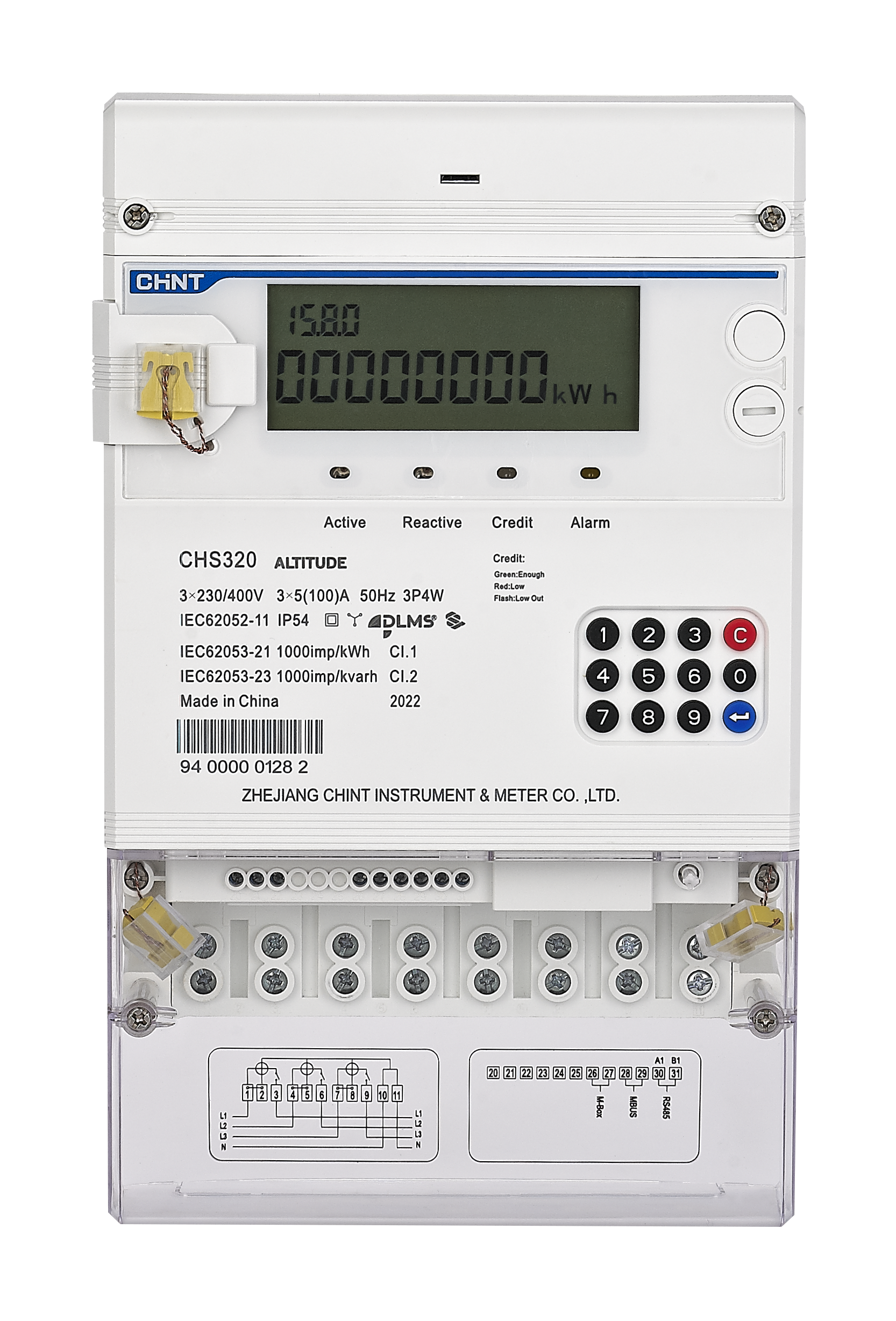 CHS 320 with keypad -Poly Phase Meter-Studio Image-7